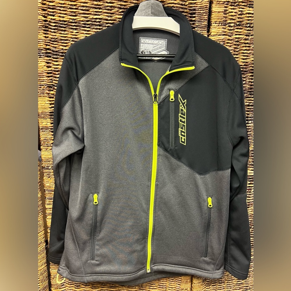 CastleX-Men's Mid-weight Fusion‎ Performance Jacket in Black/Gray w/highlights-L